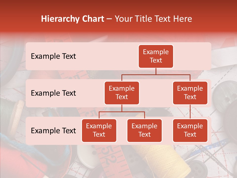 Needle Orange Spool PowerPoint Template