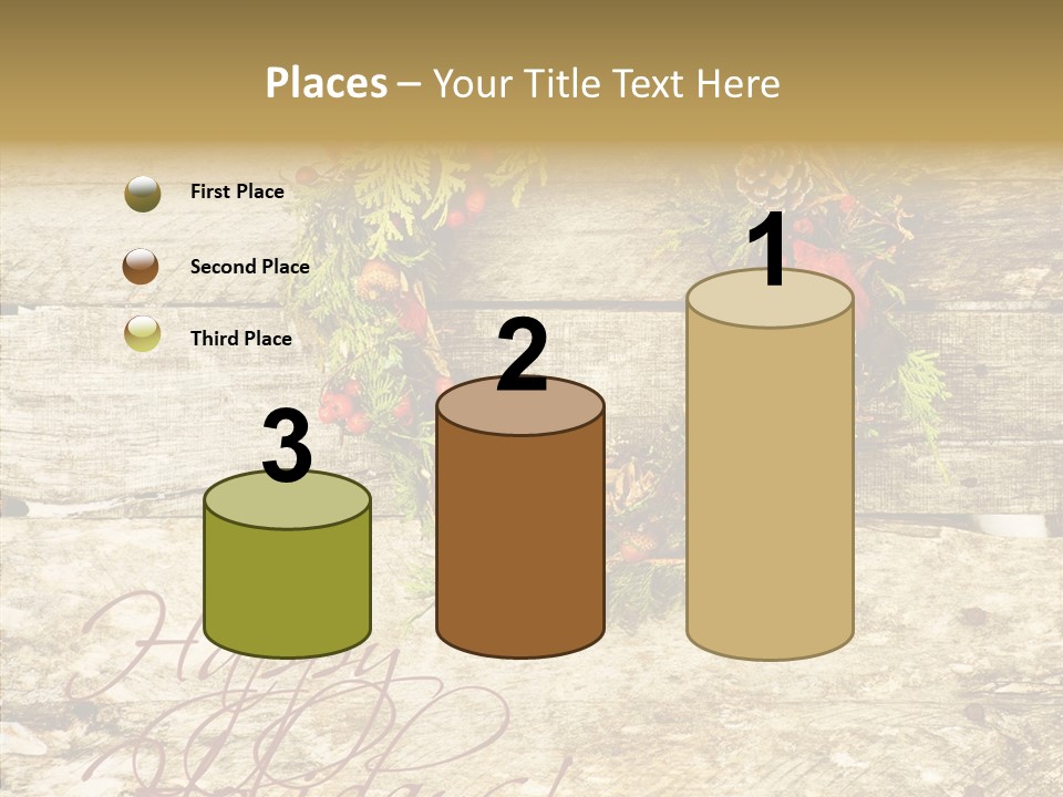 Leaves Greeting Card Season PowerPoint Template