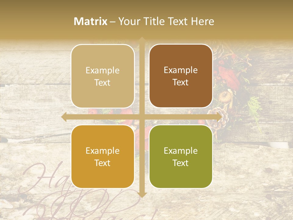 Leaves Greeting Card Season PowerPoint Template