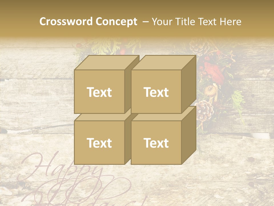 Leaves Greeting Card Season PowerPoint Template