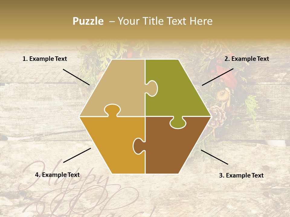 Leaves Greeting Card Season PowerPoint Template