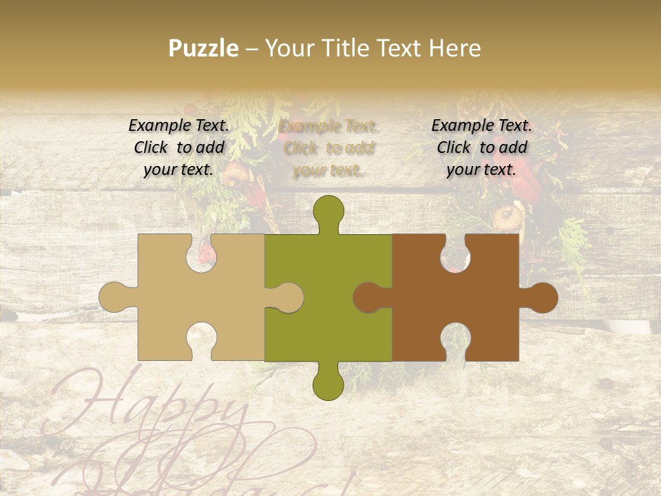 Leaves Greeting Card Season PowerPoint Template