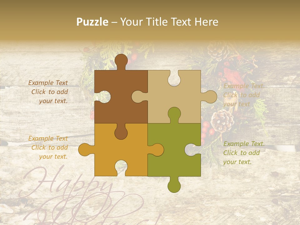 Leaves Greeting Card Season PowerPoint Template