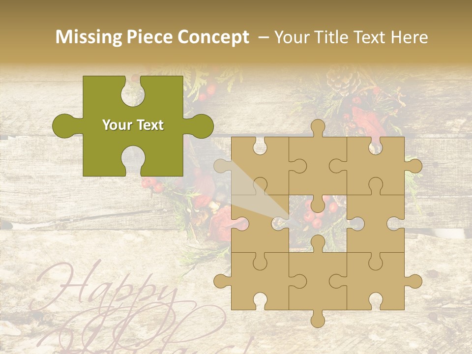 Leaves Greeting Card Season PowerPoint Template