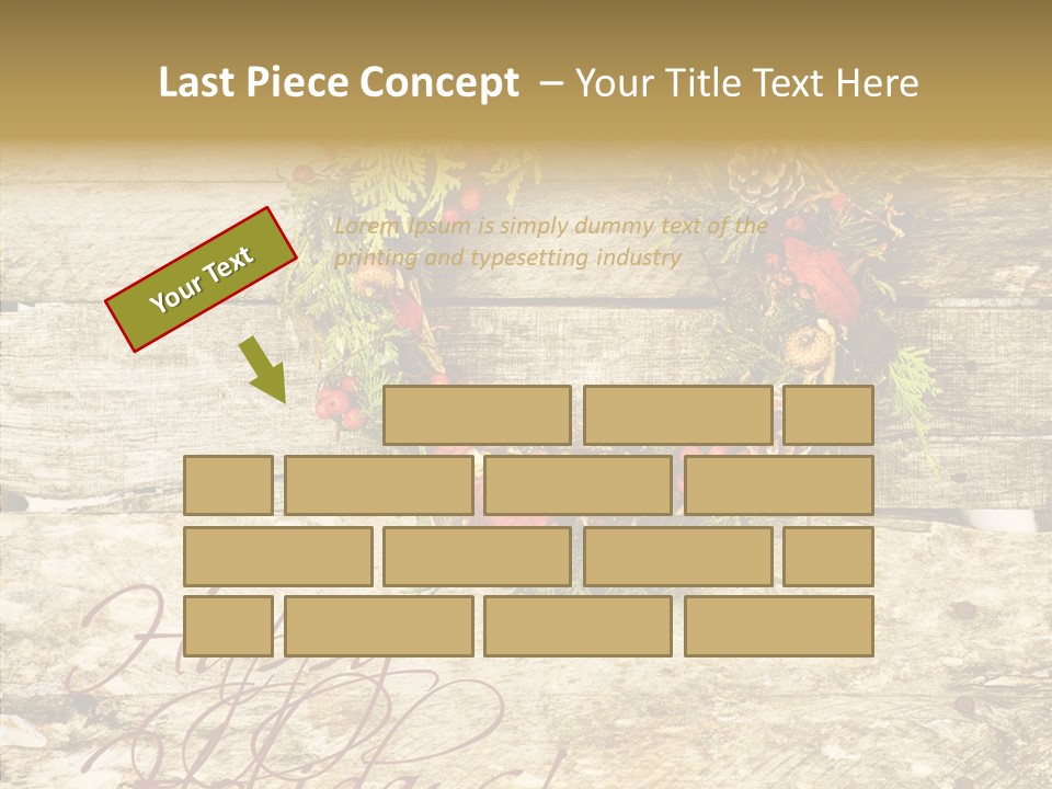 Leaves Greeting Card Season PowerPoint Template