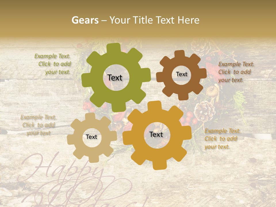 Leaves Greeting Card Season PowerPoint Template