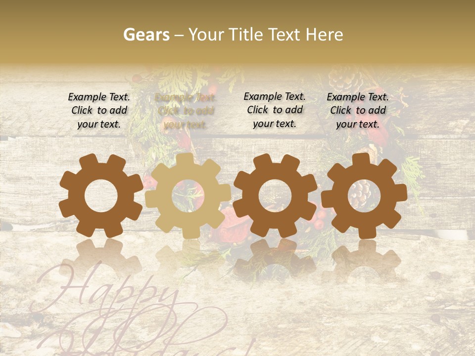 Leaves Greeting Card Season PowerPoint Template