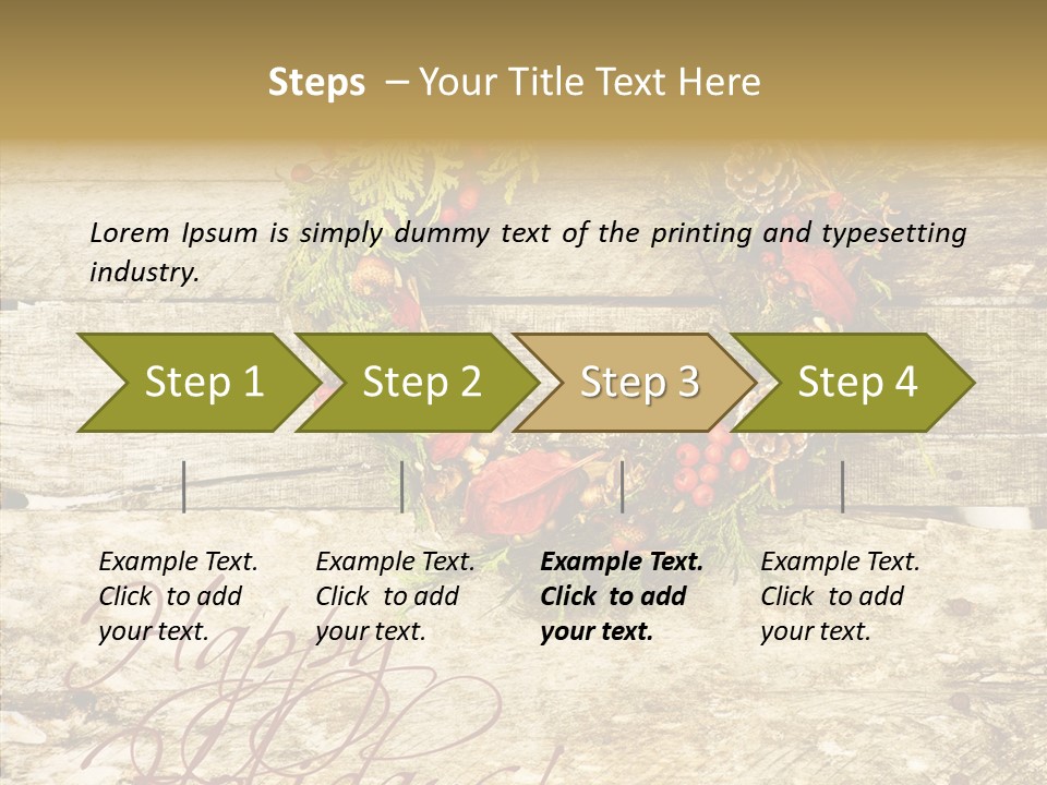 Leaves Greeting Card Season PowerPoint Template