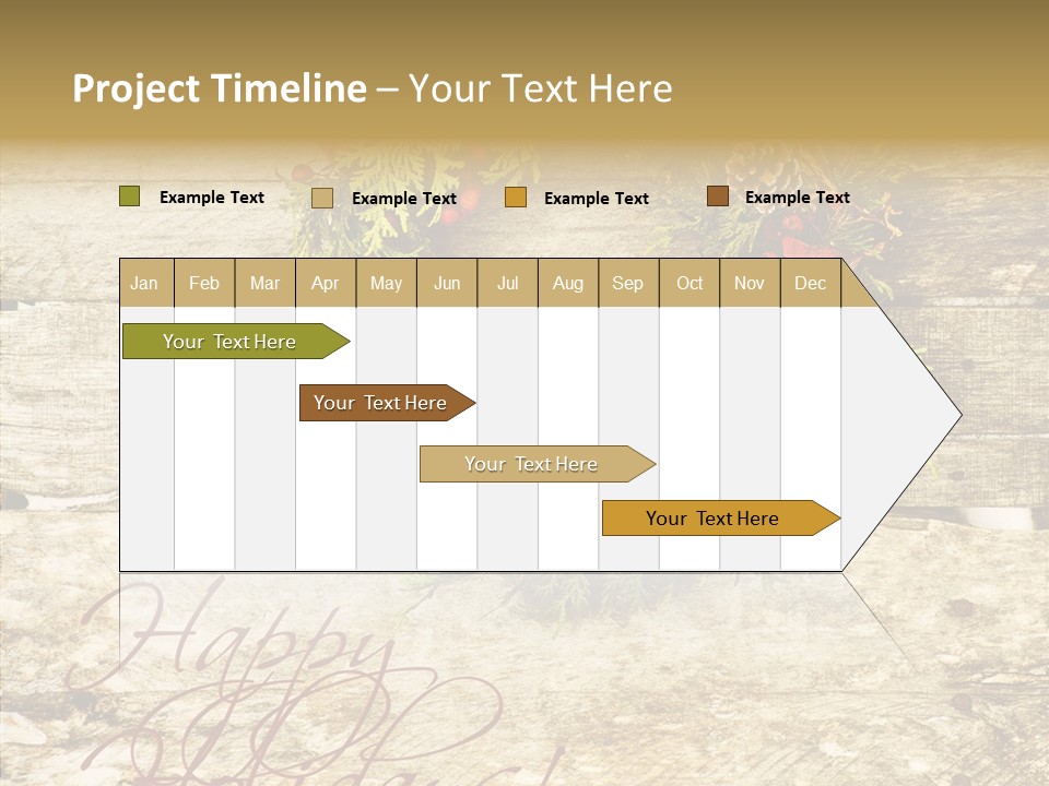 Leaves Greeting Card Season PowerPoint Template