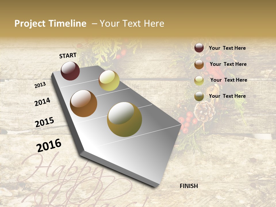 Leaves Greeting Card Season PowerPoint Template