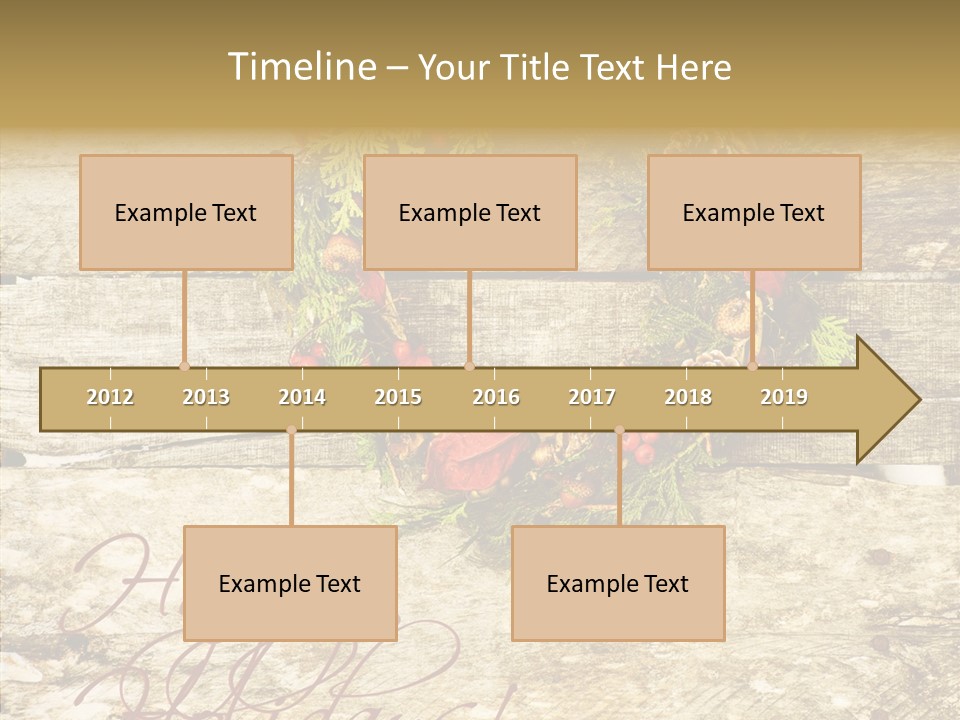 Leaves Greeting Card Season PowerPoint Template