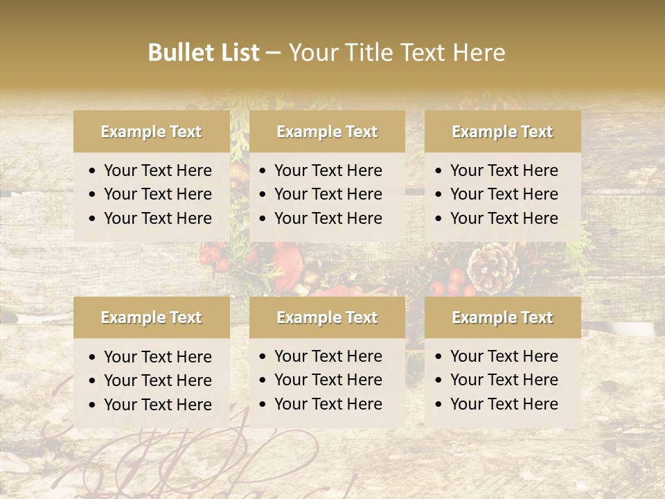 Leaves Greeting Card Season PowerPoint Template