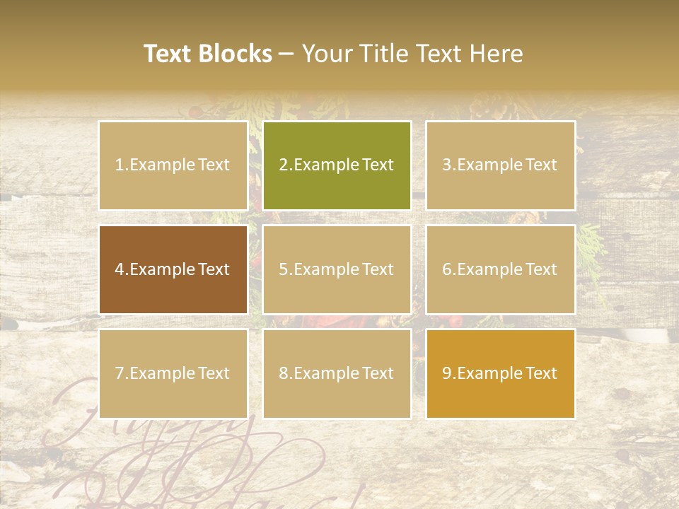 Leaves Greeting Card Season PowerPoint Template