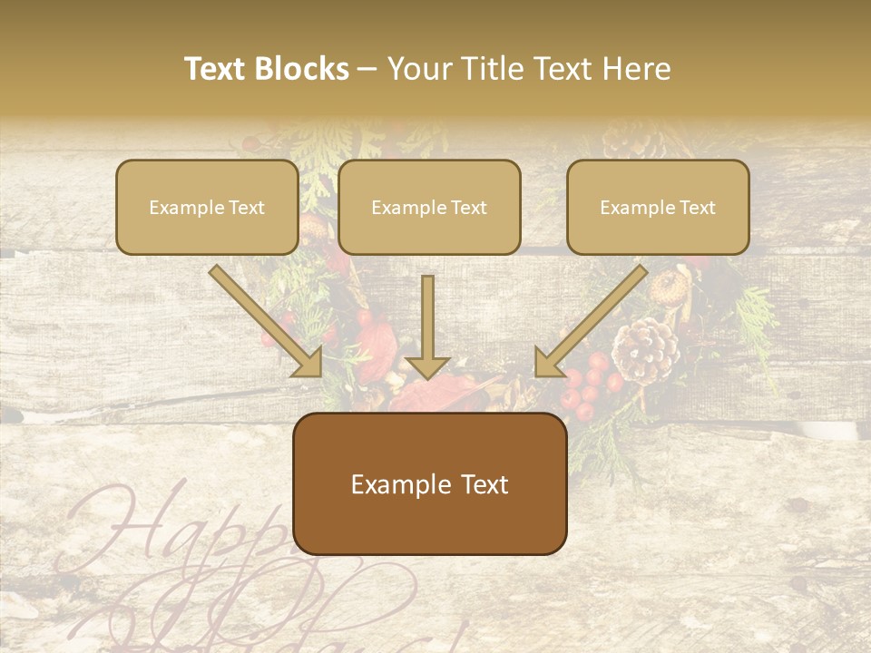 Leaves Greeting Card Season PowerPoint Template