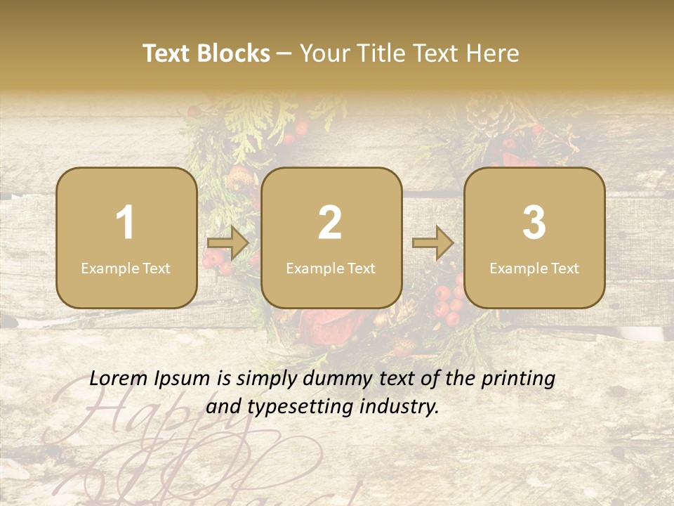 Leaves Greeting Card Season PowerPoint Template