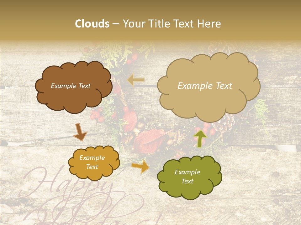 Leaves Greeting Card Season PowerPoint Template