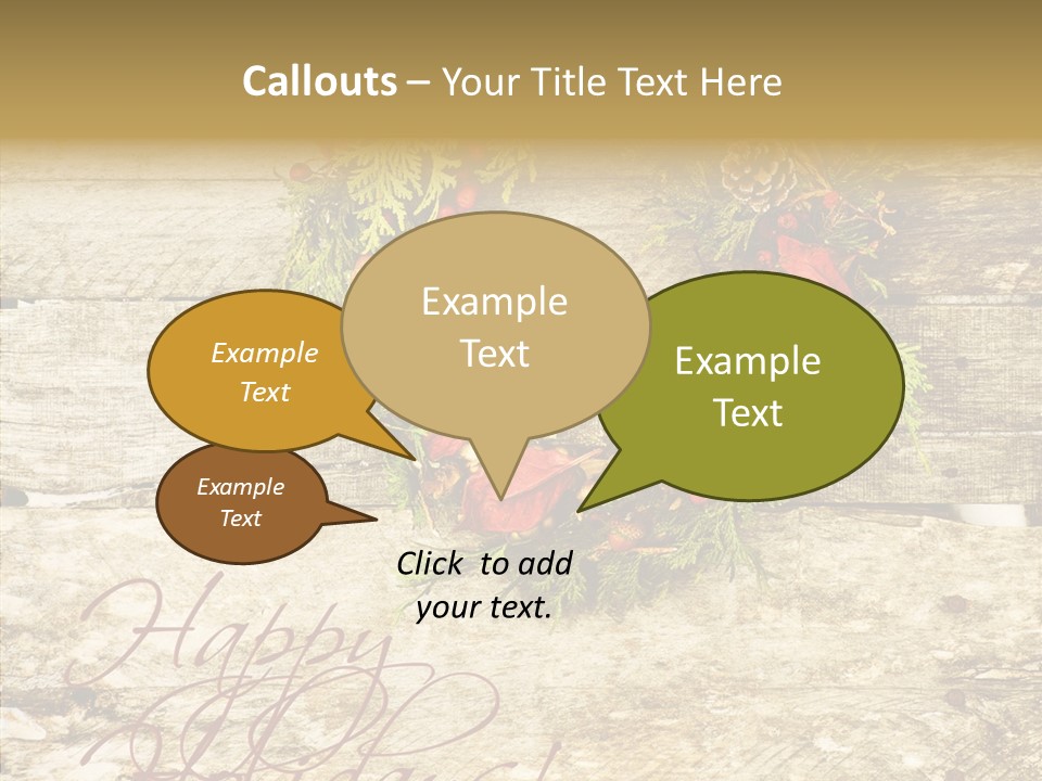 Leaves Greeting Card Season PowerPoint Template