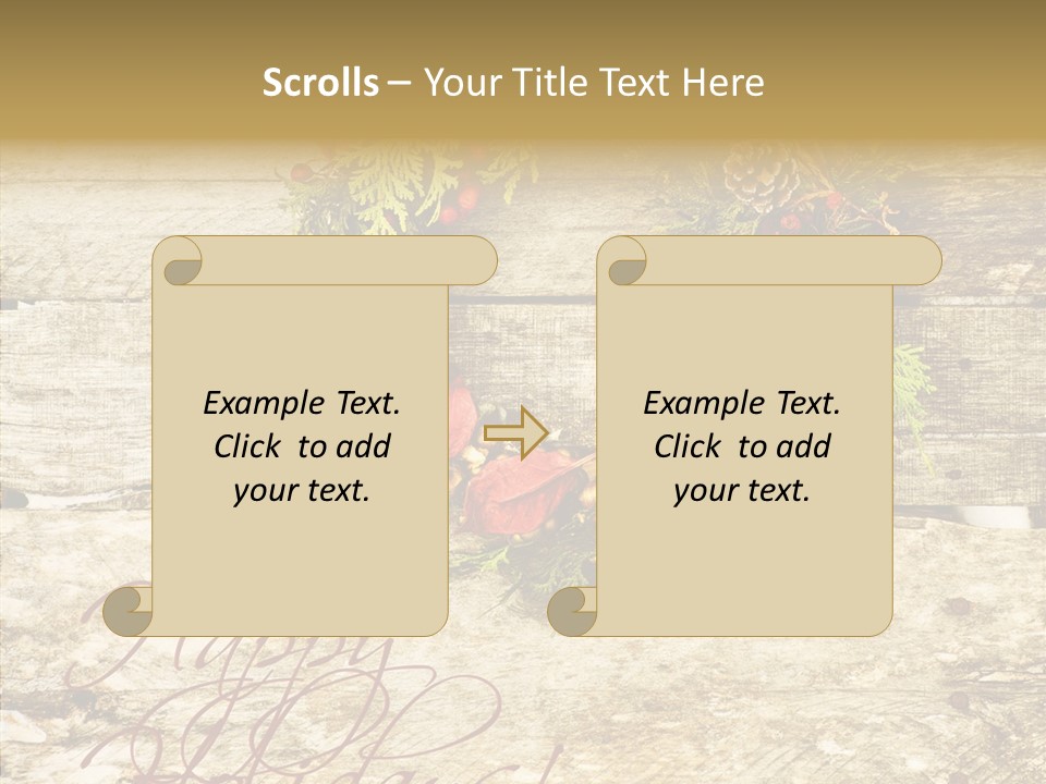 Leaves Greeting Card Season PowerPoint Template
