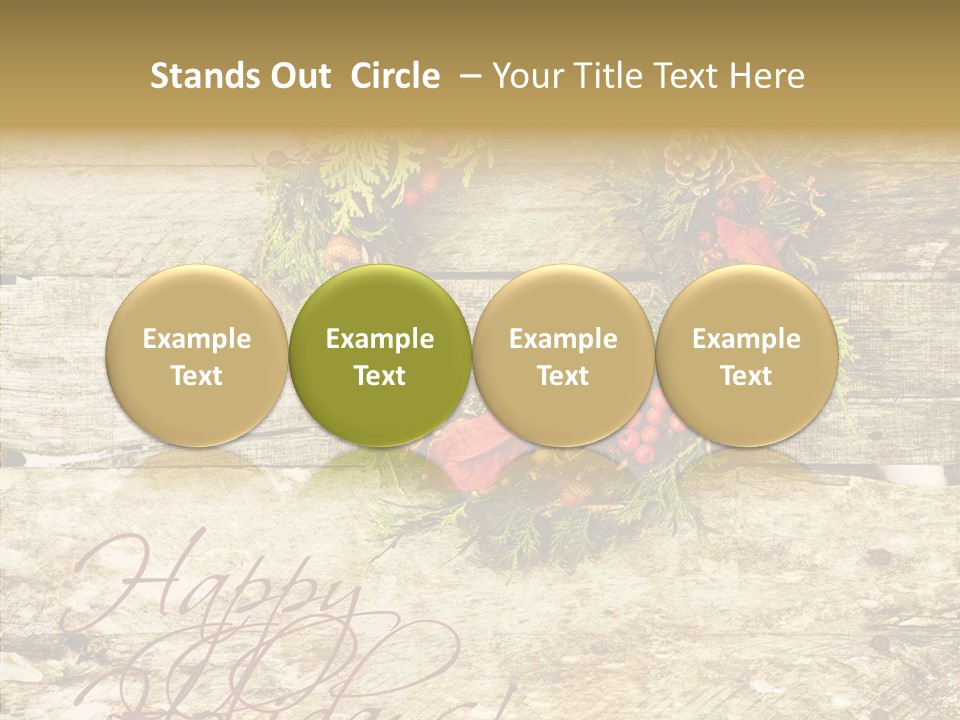 Leaves Greeting Card Season PowerPoint Template