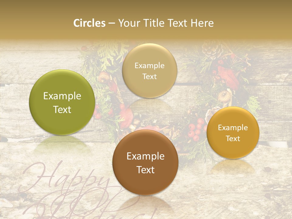 Leaves Greeting Card Season PowerPoint Template