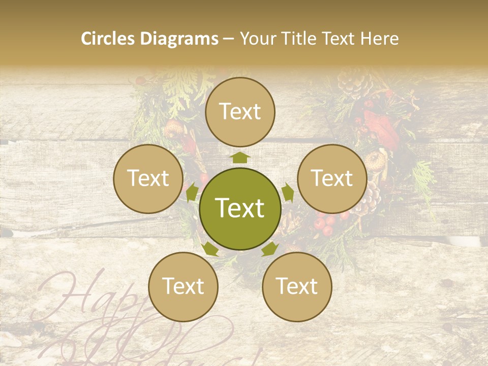 Leaves Greeting Card Season PowerPoint Template