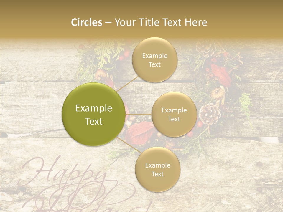 Leaves Greeting Card Season PowerPoint Template