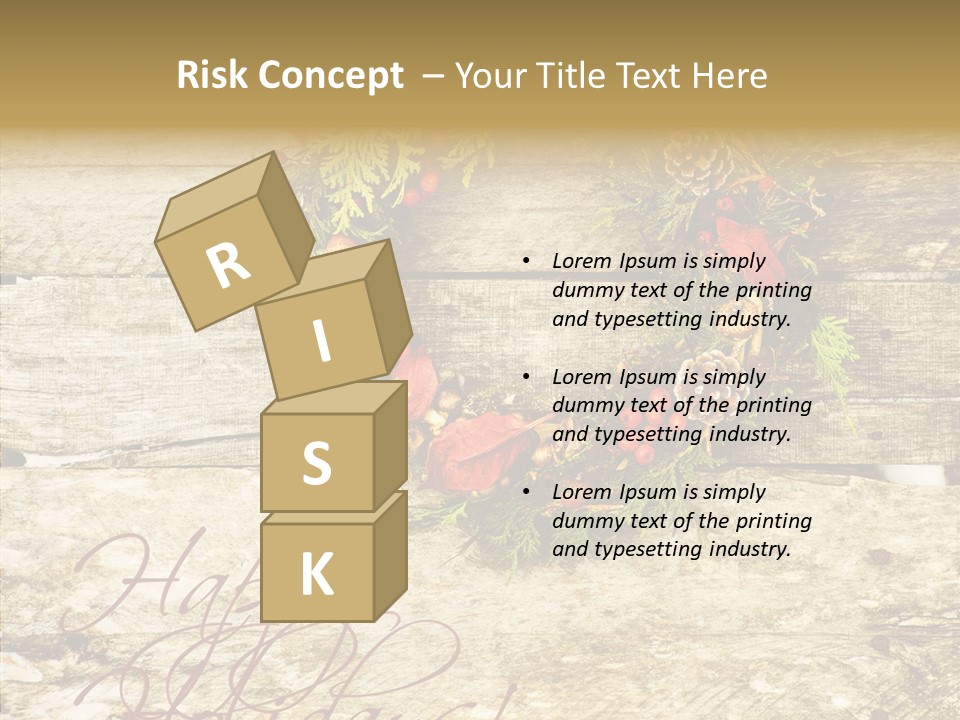 Leaves Greeting Card Season PowerPoint Template