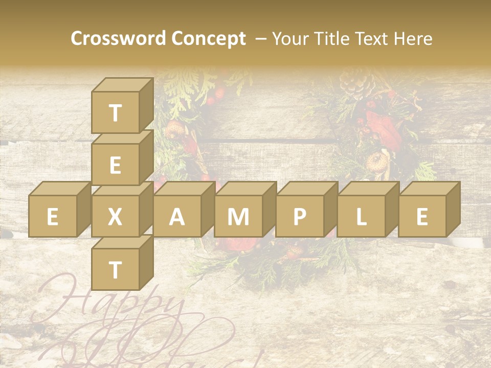 Leaves Greeting Card Season PowerPoint Template