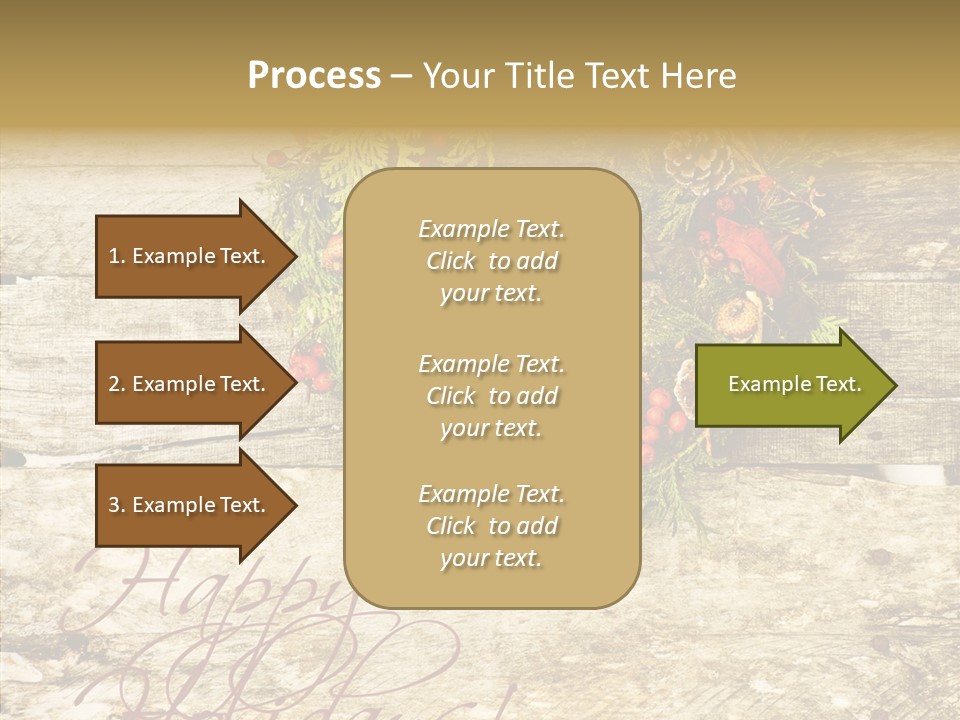 Leaves Greeting Card Season PowerPoint Template