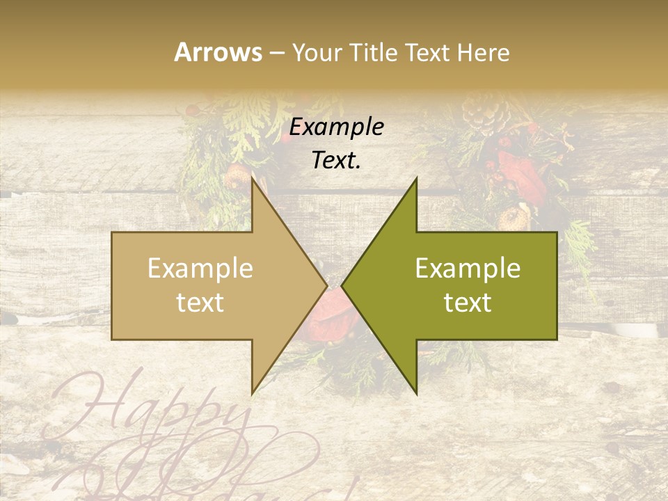 Leaves Greeting Card Season PowerPoint Template