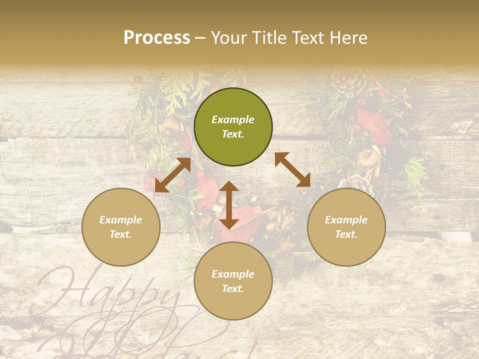 Leaves Greeting Card Season PowerPoint Template