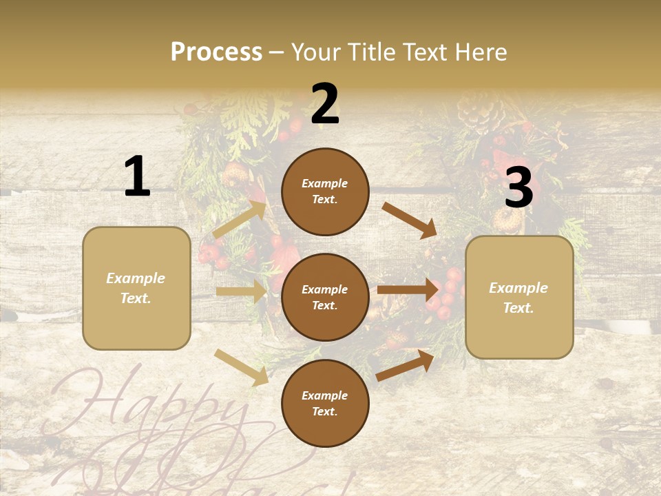 Leaves Greeting Card Season PowerPoint Template