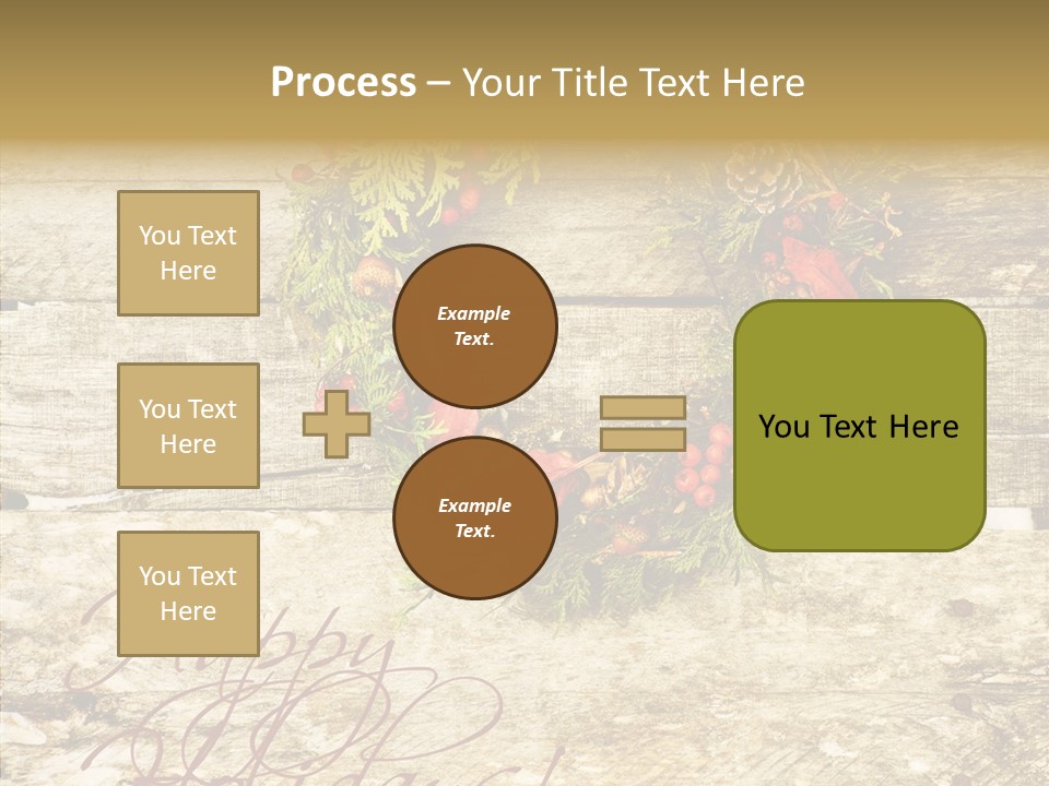 Leaves Greeting Card Season PowerPoint Template
