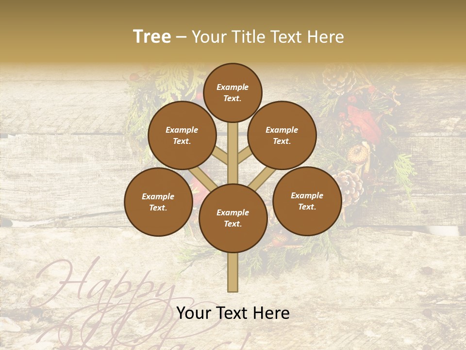 Leaves Greeting Card Season PowerPoint Template
