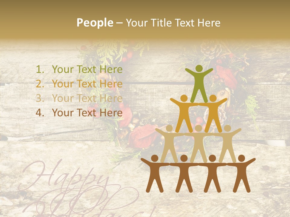 Leaves Greeting Card Season PowerPoint Template