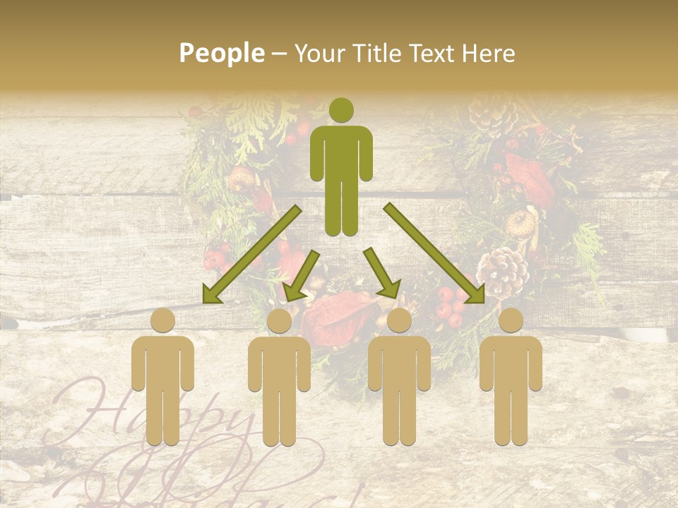 Leaves Greeting Card Season PowerPoint Template