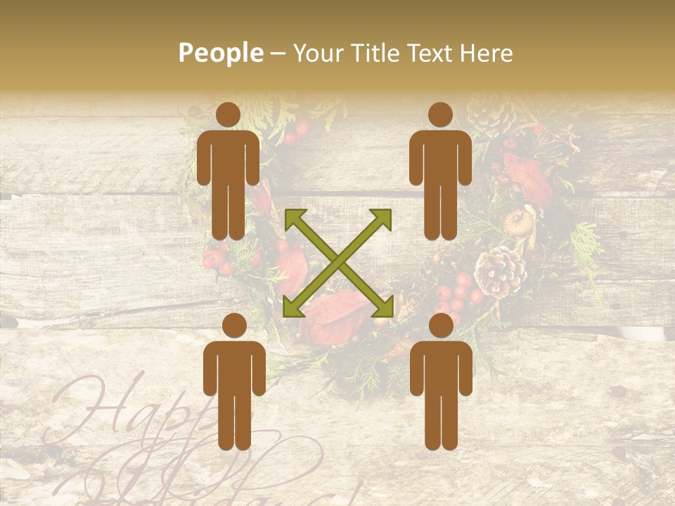 Leaves Greeting Card Season PowerPoint Template