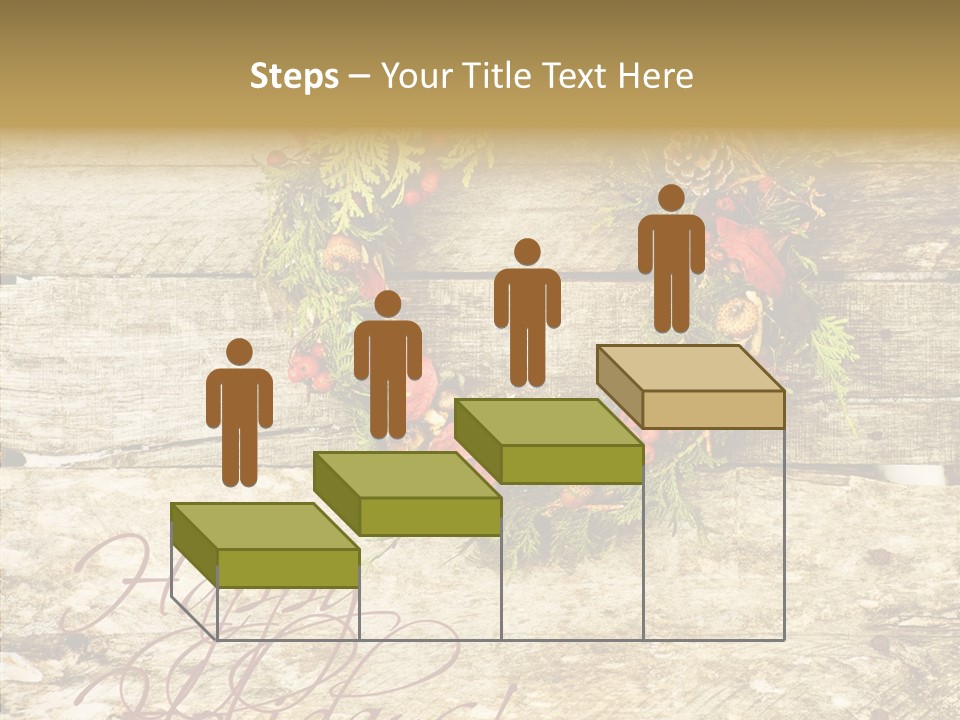 Leaves Greeting Card Season PowerPoint Template