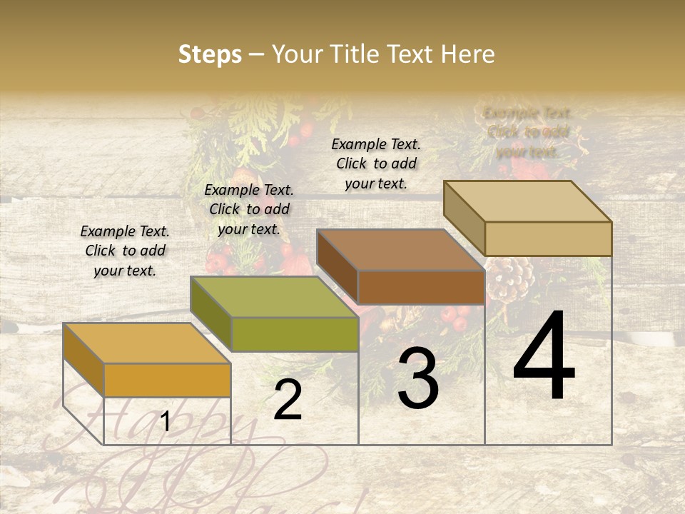 Leaves Greeting Card Season PowerPoint Template