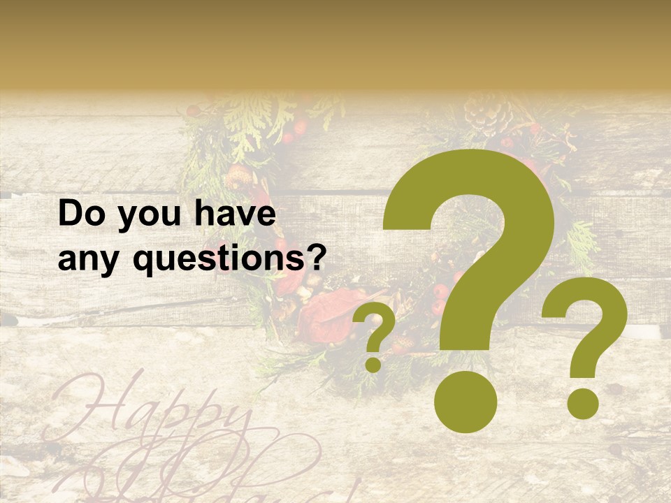 Leaves Greeting Card Season PowerPoint Template