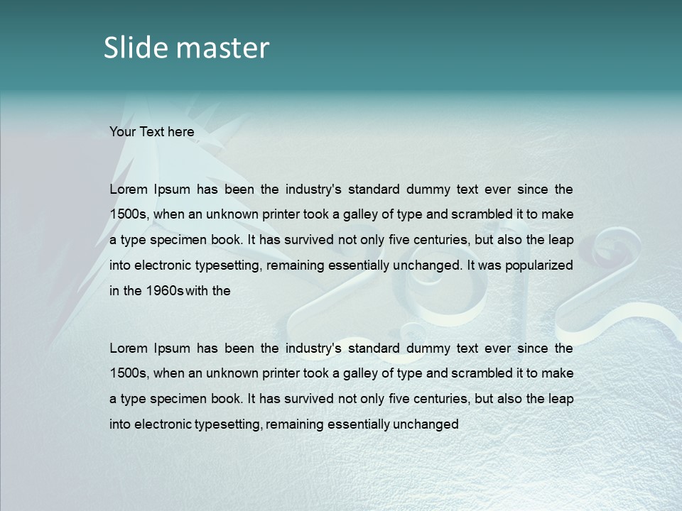 Light Xmas Tree PowerPoint Template