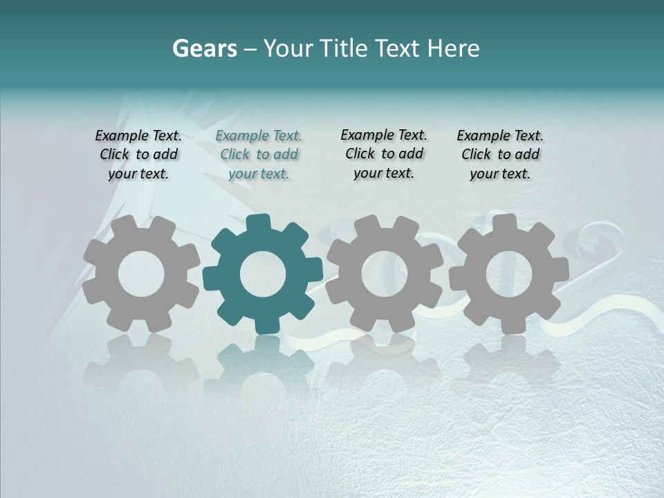 Light Xmas Tree PowerPoint Template