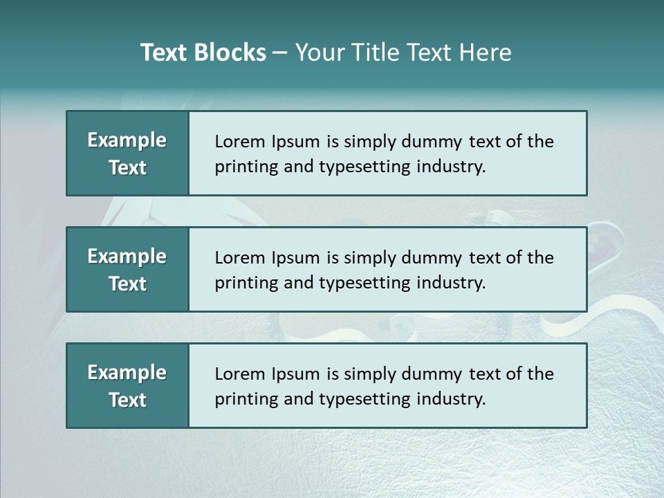 Light Xmas Tree PowerPoint Template