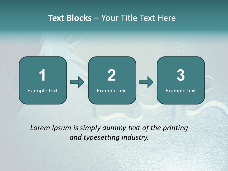 Light Xmas Tree PowerPoint Template
