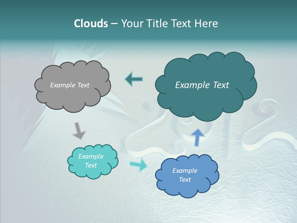 Light Xmas Tree PowerPoint Template