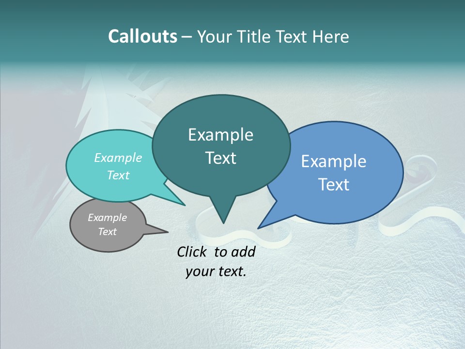 Light Xmas Tree PowerPoint Template