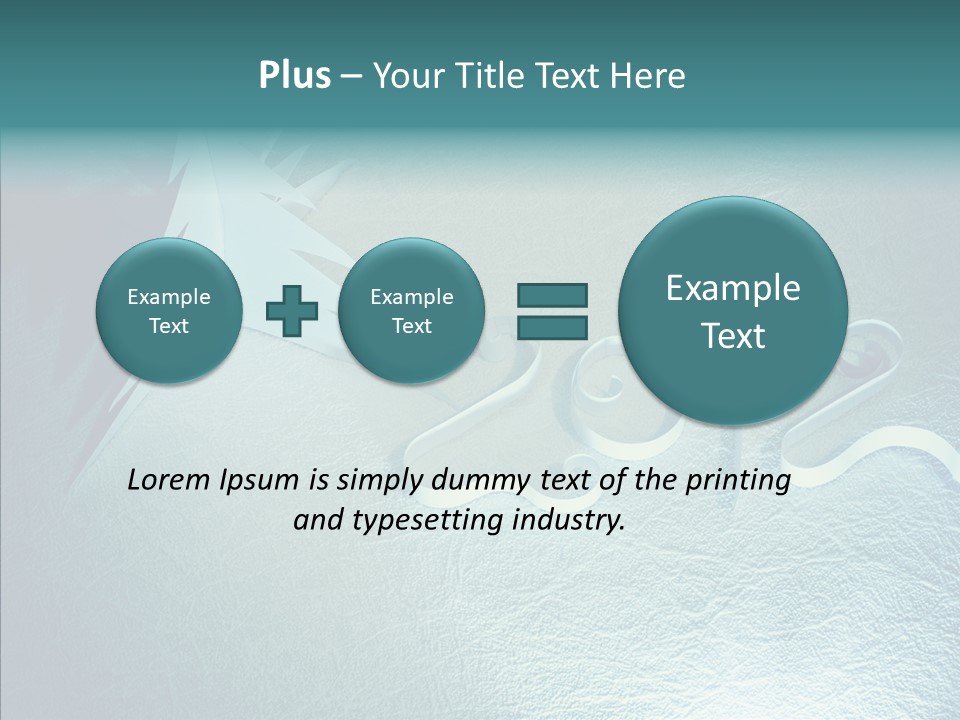 Light Xmas Tree PowerPoint Template