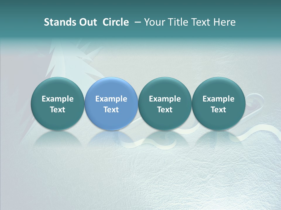 Light Xmas Tree PowerPoint Template