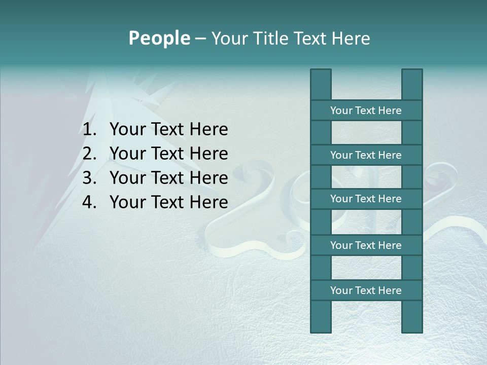 Light Xmas Tree PowerPoint Template