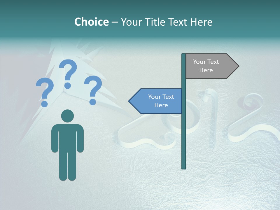 Light Xmas Tree PowerPoint Template